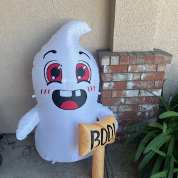 Holiday | New Inflatable Ghost Boo 4 Feet Tall Self Inflate Halloween ...